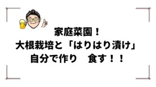 家庭菜園とはりはり漬け